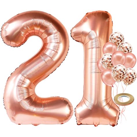 Buy Katchon Rose Gold St Birthday Balloons Inch St Birthday