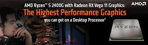 AMD RYZEN 5 2400G PROCESSOR - (With RADEON VEGA 11) - Techmart Unbox