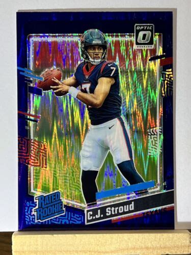 Panini Donruss Optic Cj Stroud Rated Rookie Purple Shock Rc