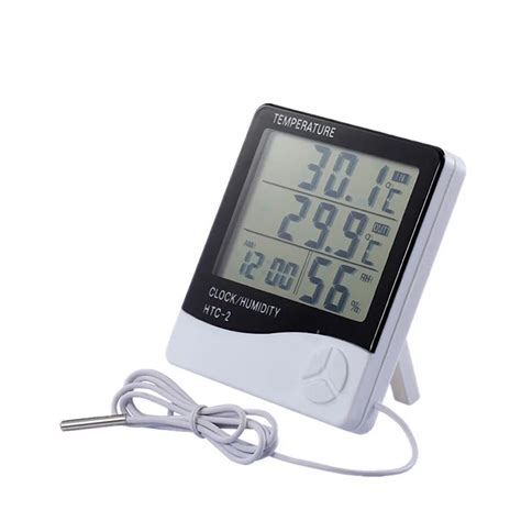 Htc 2 Digital Lcd Thermometer Hygrometer Electronic Temperature Humidity Meter Weather Station