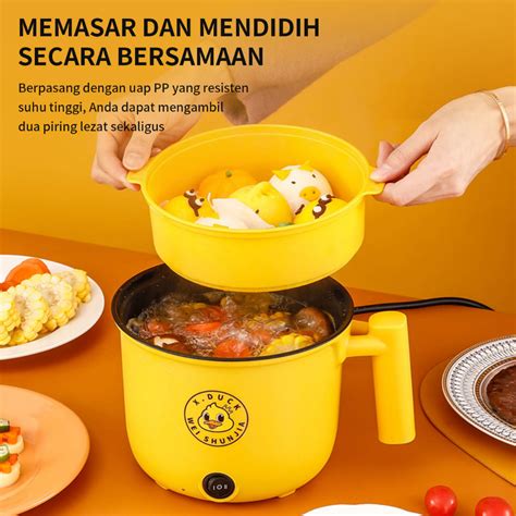 Jual Panci Listrik Elektrik Cooker Stainless Steel Teflon Cooking Pot