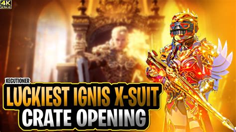 Luckiest Ignis X Suit Crate Opening Scorching Blessing Upgradable Amr