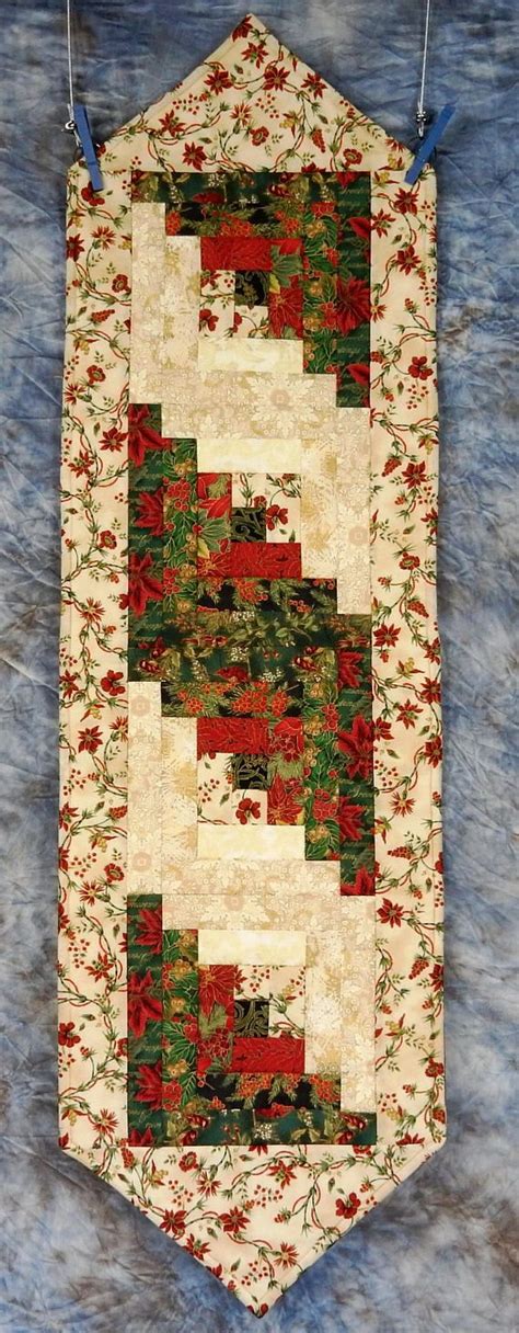 Seasons Greetings Quilted Table Runner Table Topper Table Christmas