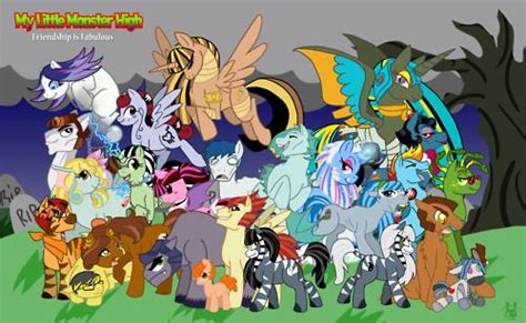 Monster High And Mlp Fim Crossover Monster High Monster Mlp