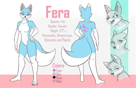 Finally Commissioned A Ref Sheet Of My Sona Fera [x] R Furry