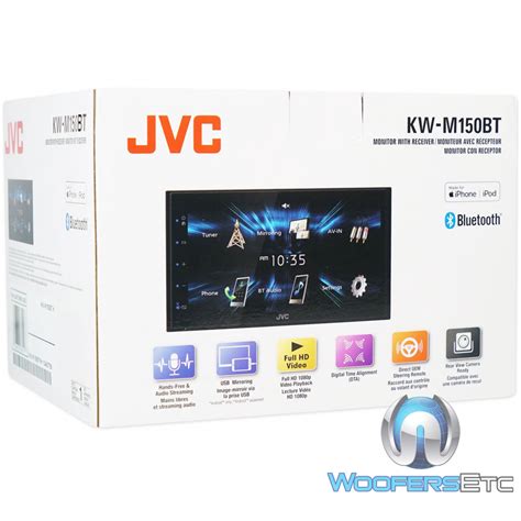 JVC KW M150BT In Dash 2 DIN 6 2 Touchscreen CD DVD Digital Media