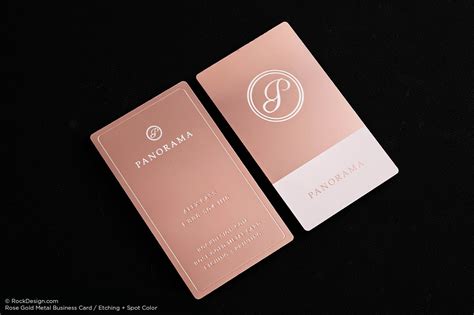 Rose Gold Metal Cards Metal Business Cards Business Card Maker