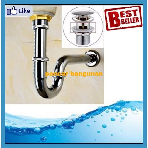 jual sifon angsa stainless camel sifon pencet wastafel camel sifon