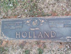 Charlie William Holland 1917 1980 Find A Grave Memorial