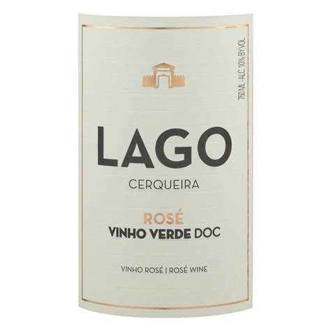 Vinho Portugu S Ros Meio Seco Lago Cerqueira Vinho Verde Garrafa Ml