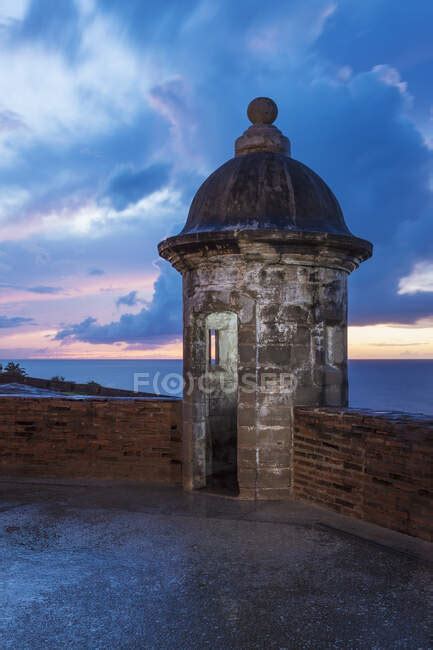 Sentry Nook On Castle Roof Castillo San Cristobal San Juan Puerto Rico — West Indies Travel