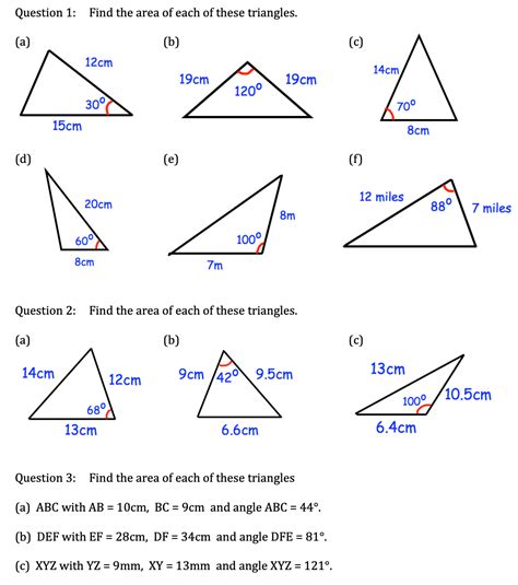 Ks4 Trigonometry Area Of Triangle Maths With David