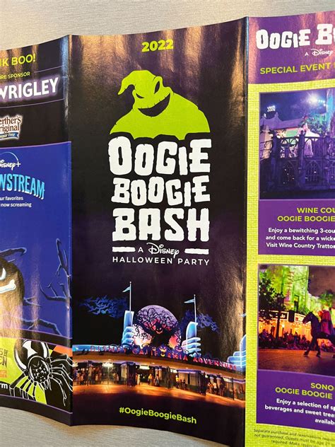 First Look At The 2022 Oogie Boogie Bash Guide Map And Trick Or Treat