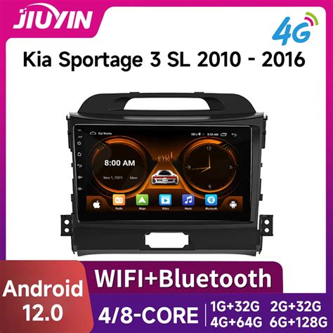 JIUYIN AI Voice R Dio Auto Android Para KIA Sportage 3 2010 2016