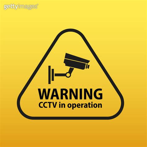 A Cctv In Operation Warning Sign CCTV Attention Sign Video