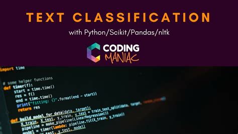 Machine Learning Text Classification With Python Nltk Scikit And Pandas Youtube