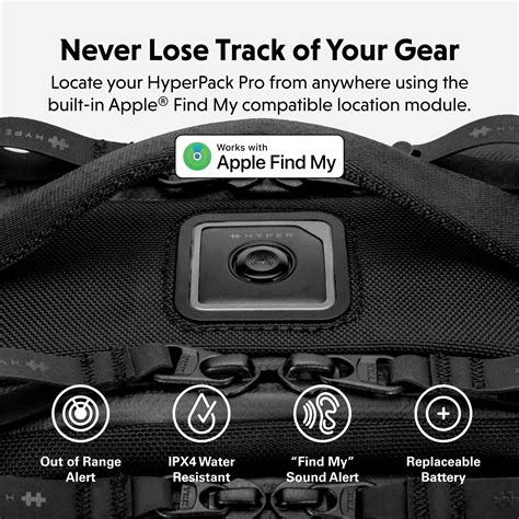 HyperPack Pro Backpack w/ Apple Find My – HyperShop.com