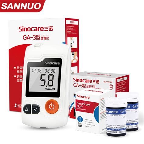 Strip Et Lancette Glyc Mie Sannuo Sinocare Ga Test Et Avis