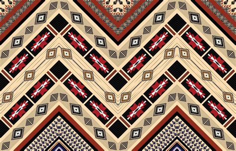 Colorful Geometric Ethnic Pattern Oriental Western Aztec Tribal