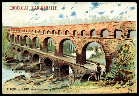 French Tradecard - Pont du Gard | Architecture drawing art, Gard ...