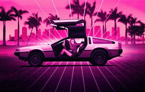 Neon Background For Girls, 80s Retro Neon Car HD wallpaper | Pxfuel