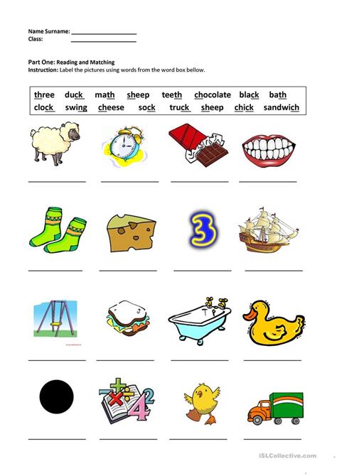 Digraphs Shchthckng Worksheet Worksheets Samples