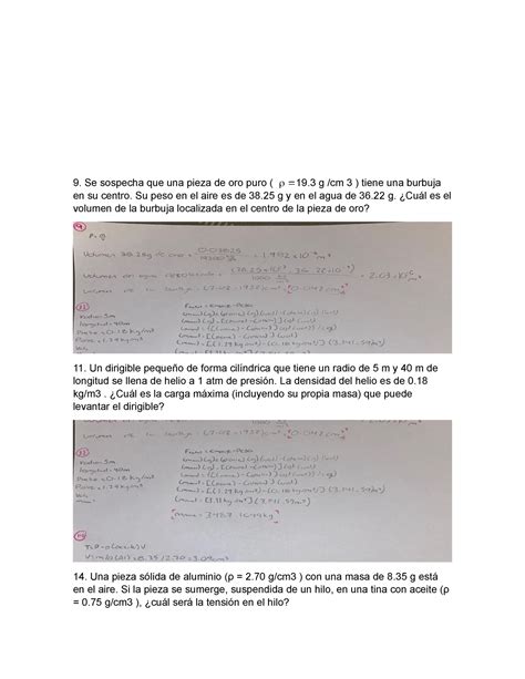 Fisicaa Fisica Se Sospecha Que Una Pieza De Oro Puro 19 G Cm 3