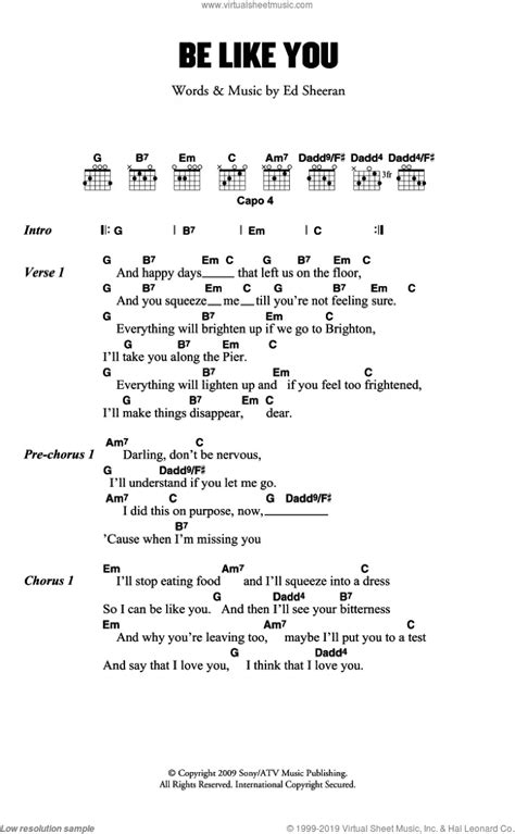 Guitar Chords Ed Sheeran