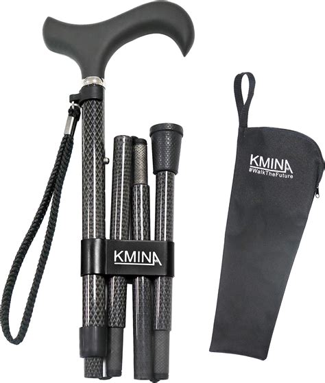 Kmina Pro Folding Walking Canes For Seniors Carbon Fiber Walking