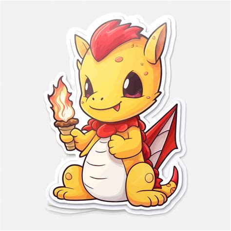 Premium Vector Cute Chibi Dragon