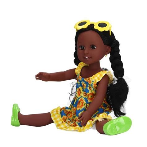 Poup E Fille Noire Vgeby Pouces Membres Mobiles Cadeau Parfait