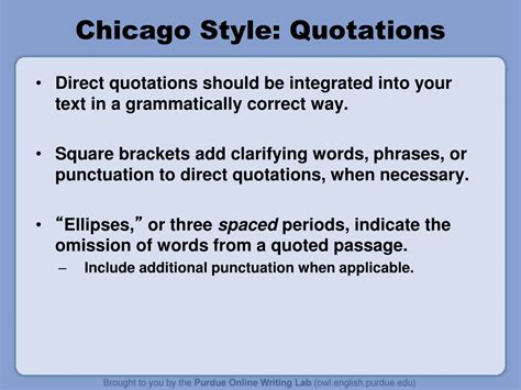 Ppt Chicagos Author Date References Formatting And Style Guide