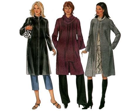 Easy Collarless Coat Sewing Pattern EdenLeatham