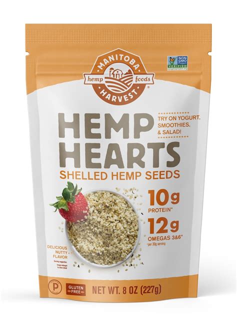 Manitoba Harvest Hemp Hearts Shelled Hemp Seeds 8 Oz Vitacost