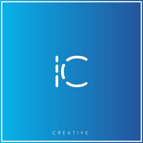 Ic premium vector último diseño del logotipo creative logo vector