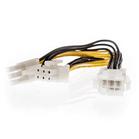 015m Pcie 6 Pin Female To 2 X Pcie 6 Pin Male Splitter Cable From Lindy Uk