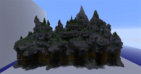 Some Cliffs I Made Rminecraft