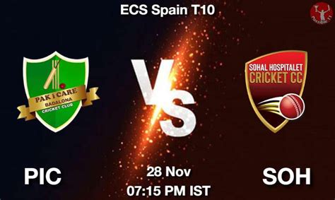 PIC Vs SOH Dream11 Prediction Team Live Cricket 28 Nov 2023 07 15 PM