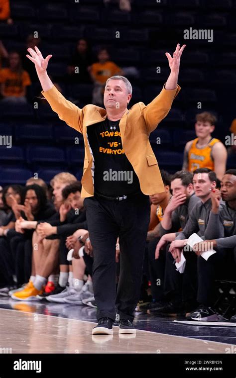 Washington Dc March 11 Towson Tigers Head Coach Pat Skerry Reacts