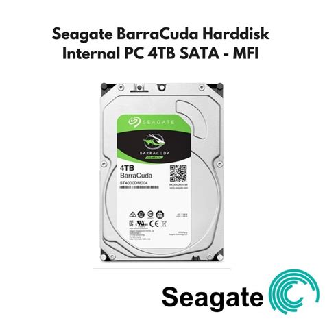 Jual Hardisk Seagate BarraCuda Internal PC 4TB SATA MFI Resmi 4 TB