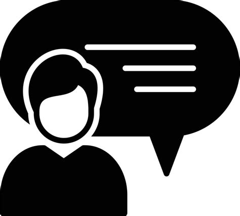 Speech Bubble Glyph Icon 9432908 Vector Art At Vecteezy