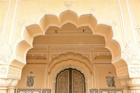 Hawa Mahal Palace Rajasthani Architecture, Jaipur Stock Photo - Image ...