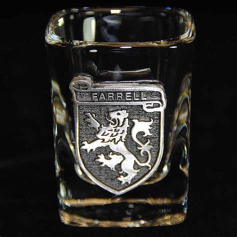 Personalized Pewter Irish Coat Of Arms Shot Glass Set Of 4 At Sctssm795