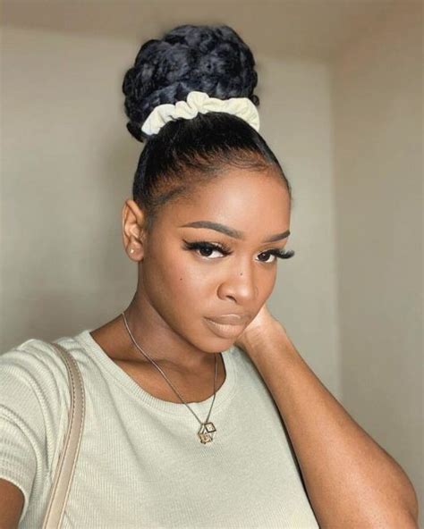 10 Cool Braided Bun Styles For Black Hair From Instagram Belletag