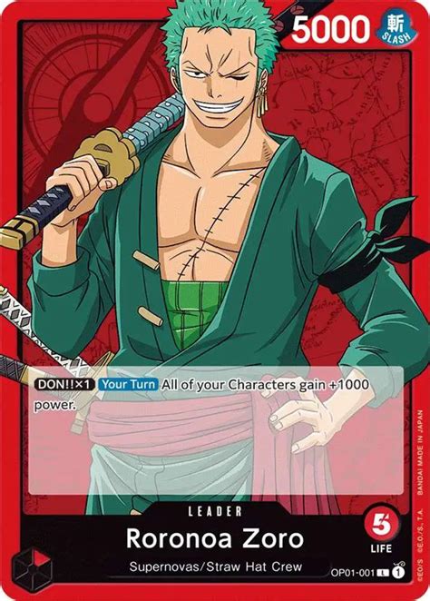 One Piece Trading Card Game Romance Dawn Single Card Leader Roronoa