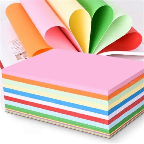 Printable Office Color Paper Ream 100 250 500 Sheets Cheap Mixed Colors