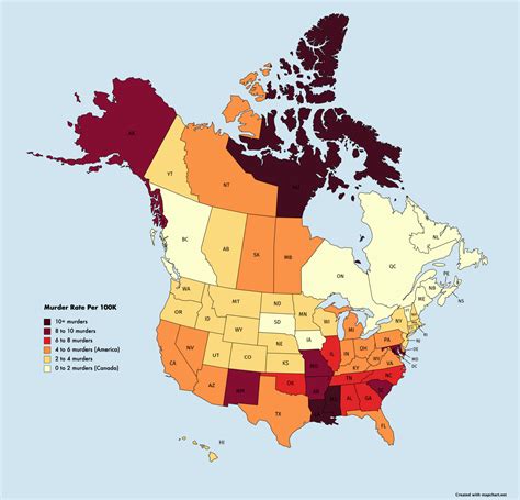 Murder Rate By County Map