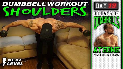 Home Dumbbell Shoulder Workout 30 Days To Build Pecs Delts Trap