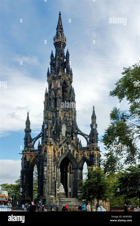 Sir Walter Scott Monument Stock Photo Alamy