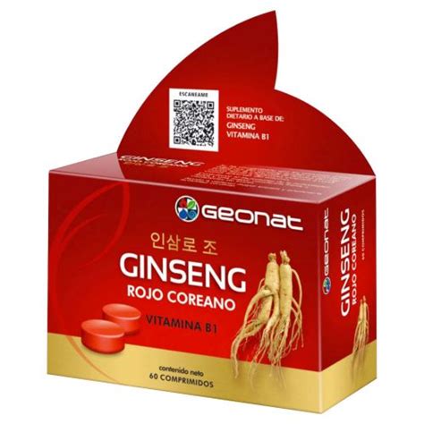 Geonat Ginseng Rojo Coreano X Comprimidos Farmacia Leloir Tu